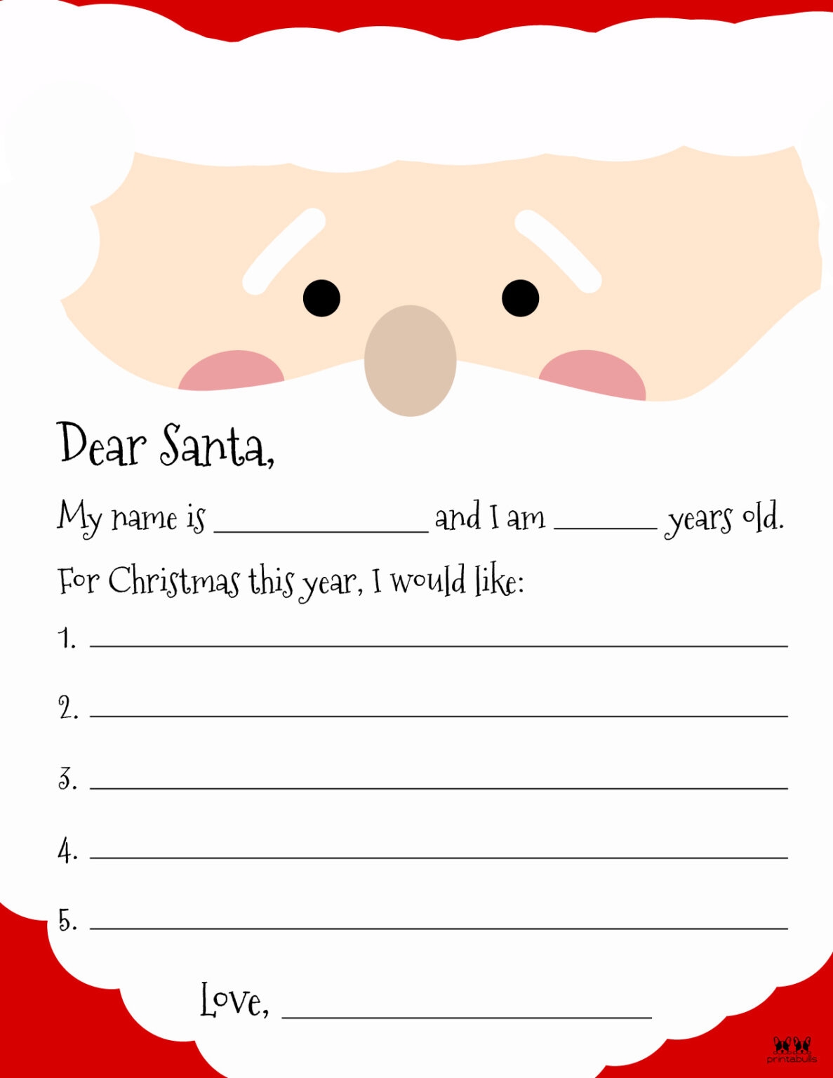 Free Printable Christmas Letters To Santa