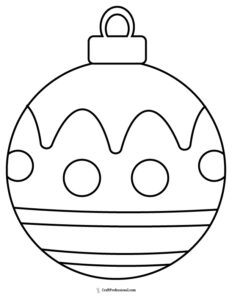 Free Printable Christmas Ornaments Coloring Pages Printable Coloring