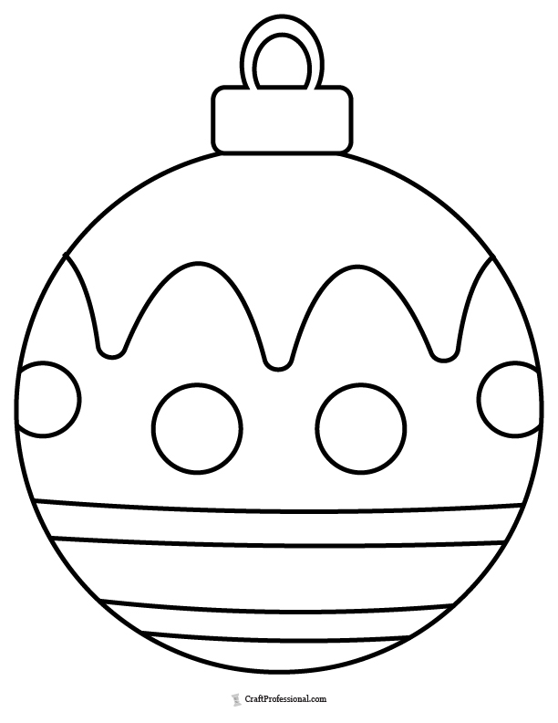 Free Printable Christmas Ornaments Coloring Pages Printable Coloring 