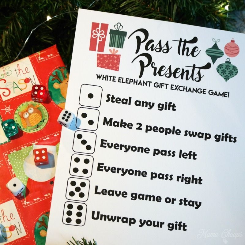 Free Printable Christmas Pass The Gift Game Nathan A Perkins