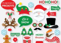 Free Christmas Photo Booth Props Printable