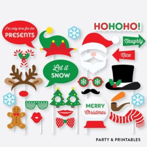 Free Printable Christmas Photo Booth Props Web Download The Free