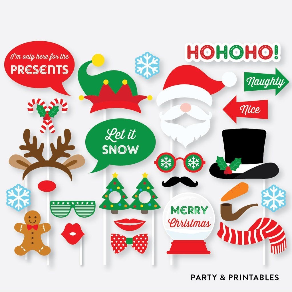 Free Printable Christmas Photo Booth Props Web Download The Free 