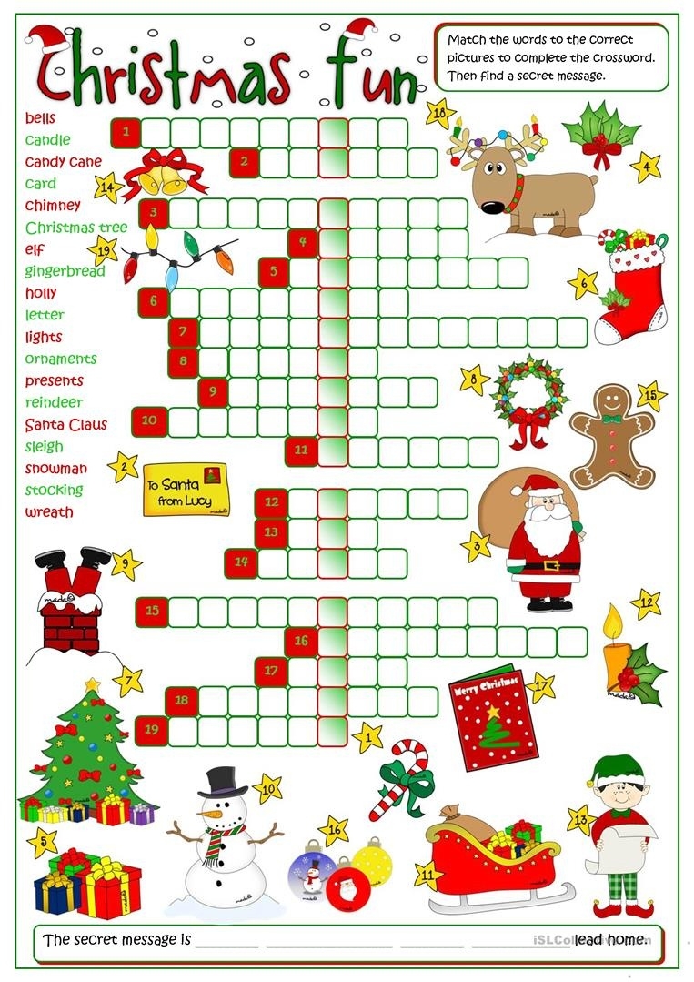 Free Printable Christmas Puzzle Sheets Printable Online