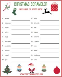 Free Printable Christmas Puzzles And Games