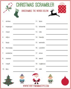 Free Printable Christmas Song Picture Game With Answers Pdf Printable