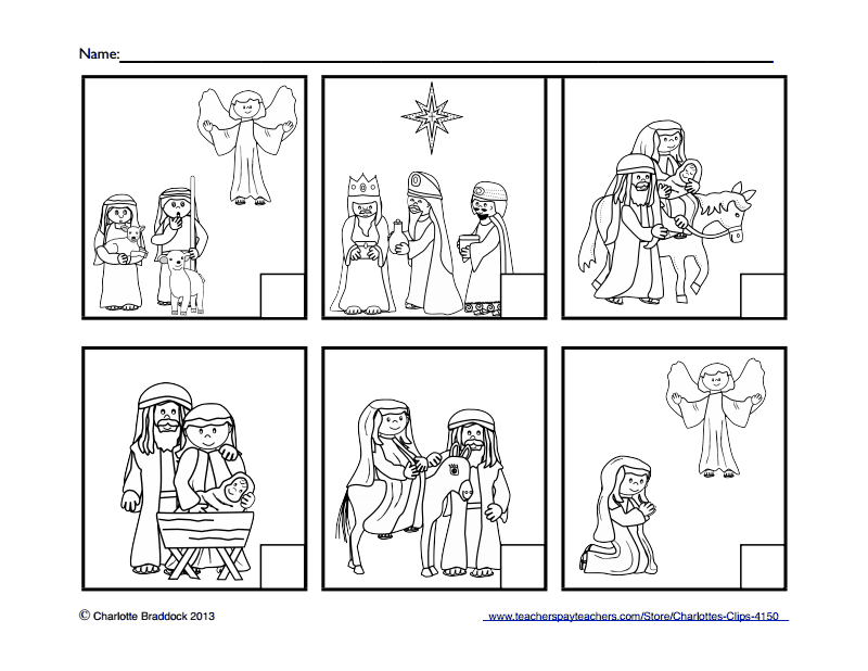 Free Printable Christmas Story Sequencing Pictures