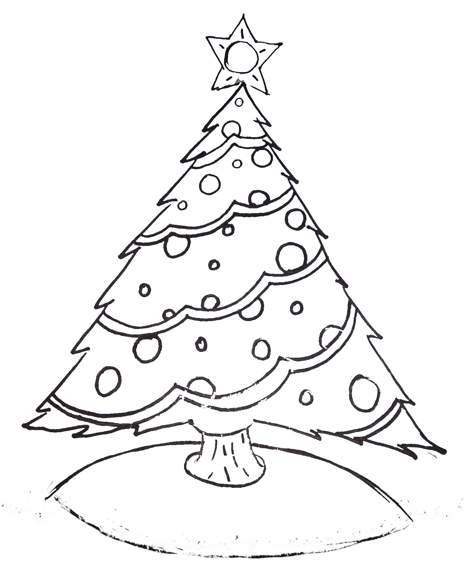 Free Printable Christmas Tree And Santa Coloring Pages Kids Creative 