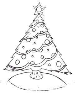 Free Printable Christmas Tree And Santa Coloring Pages Kids Creative