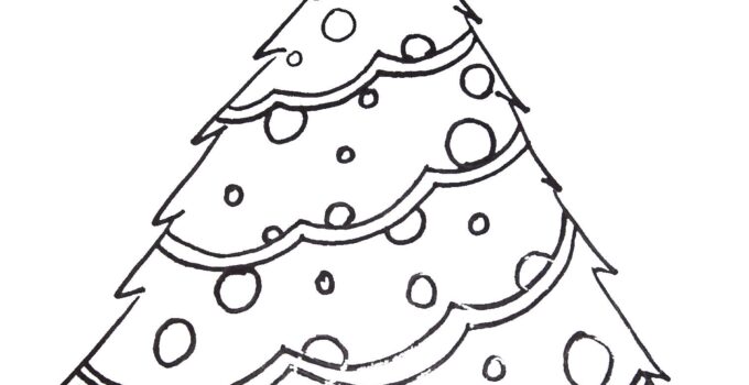Christmas Tree Coloring Pages Free Printable