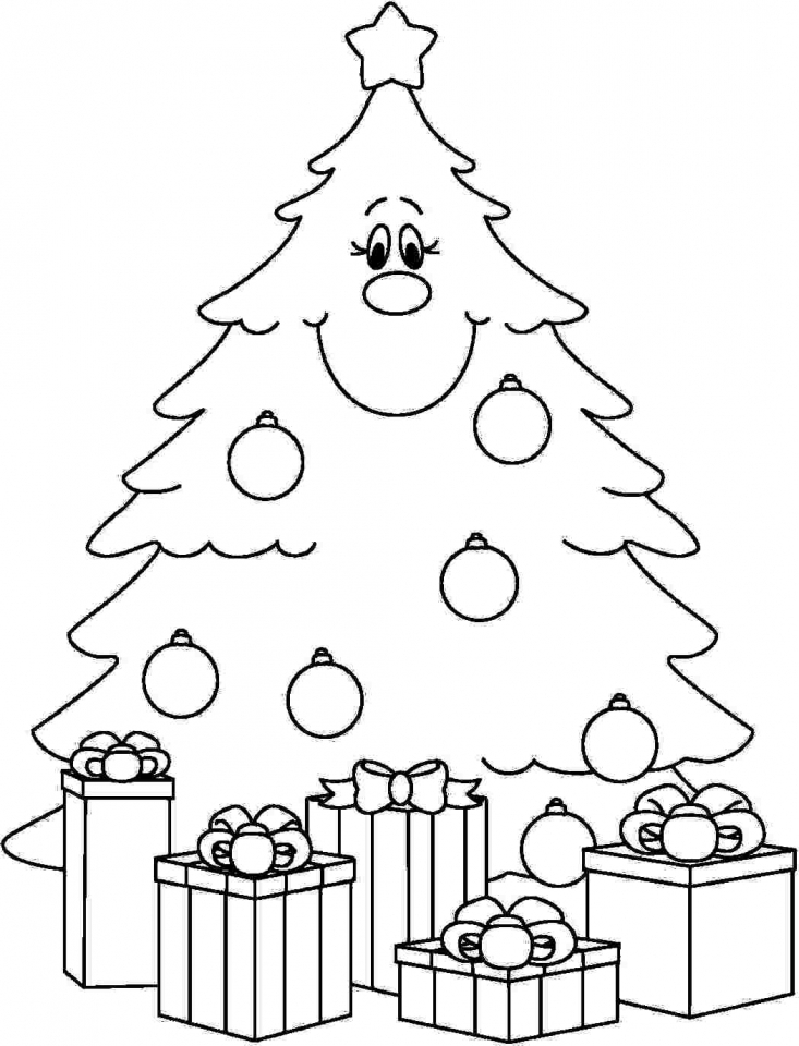 Free Printable Christmas Tree Coloring Pages