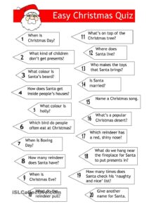 Free Printable Christmas Trivia Questions And Answers Printable