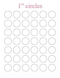Free Printable Circle Templates Stencils Large Medium Small