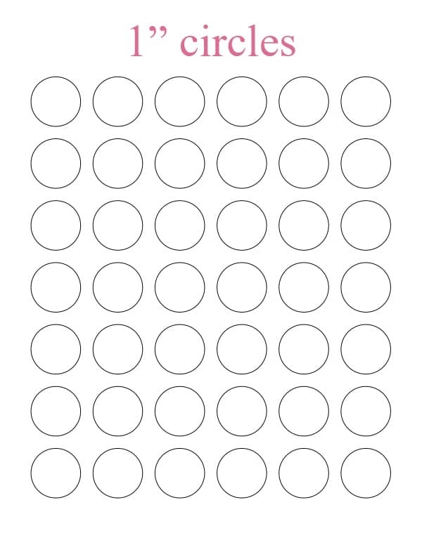 Free Printable Circle Templates Stencils Large Medium Small