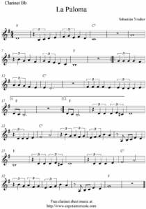 Free Printable Clarinet Sheet Music Free Printable
