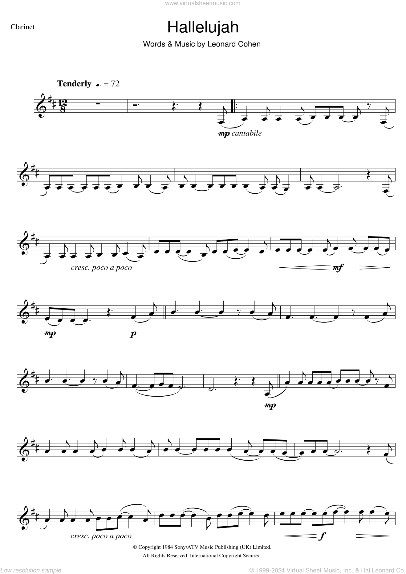 Free Printable Clarinet Sheet Music Printable Templates