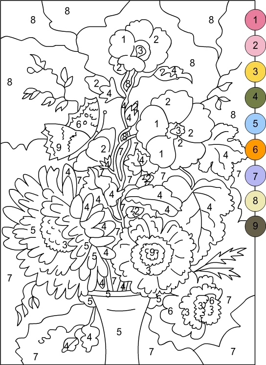 Free Printable Color By Number Coloring Pages Best Coloring Pages For 