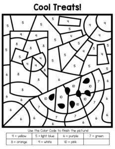 Free Printable Color By Number Coloring Pages Best Coloring Pages For