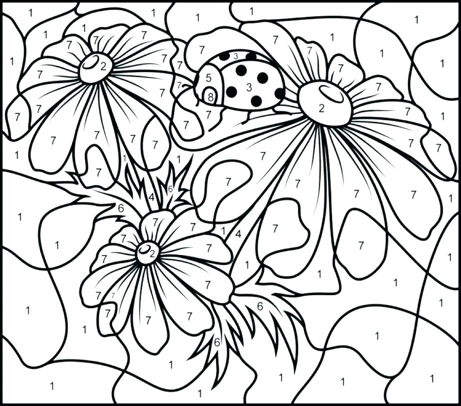Free Printable Color By Number Coloring Pages For Adults At 