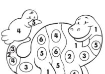 Preschool Color By Number Free Printable