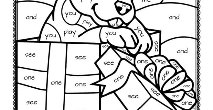 Color By Sight Words Free Printable