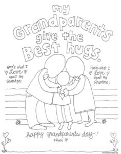Free Printable Coloring Pages For Grandparents Day