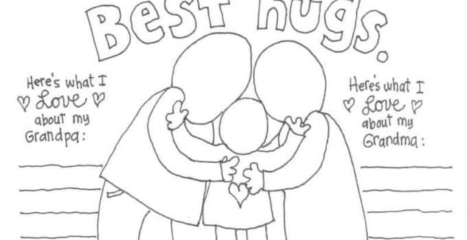 Free Printable Grandparents Day Coloring Pages