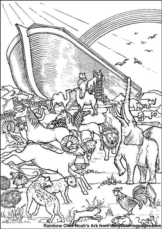 Free Printable Coloring Pages Noahs Ark Calendar Printables