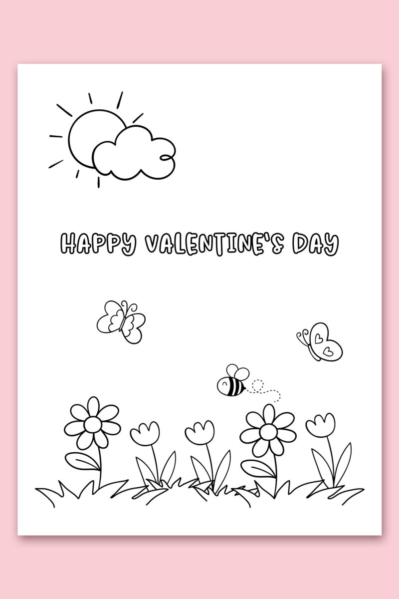 Free Printable Valentine'S Day Cards To Color