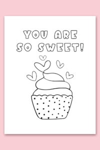 Free Printable Coloring Valentines Day Cards For Kids