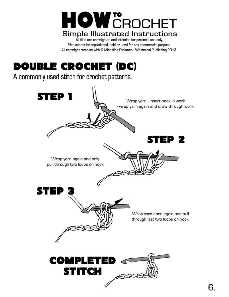 Free Printable Crochet Instructions For Beginners