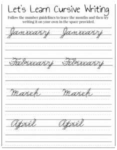 Free Printable Cursive Worksheets For Adults Printable Worksheets
