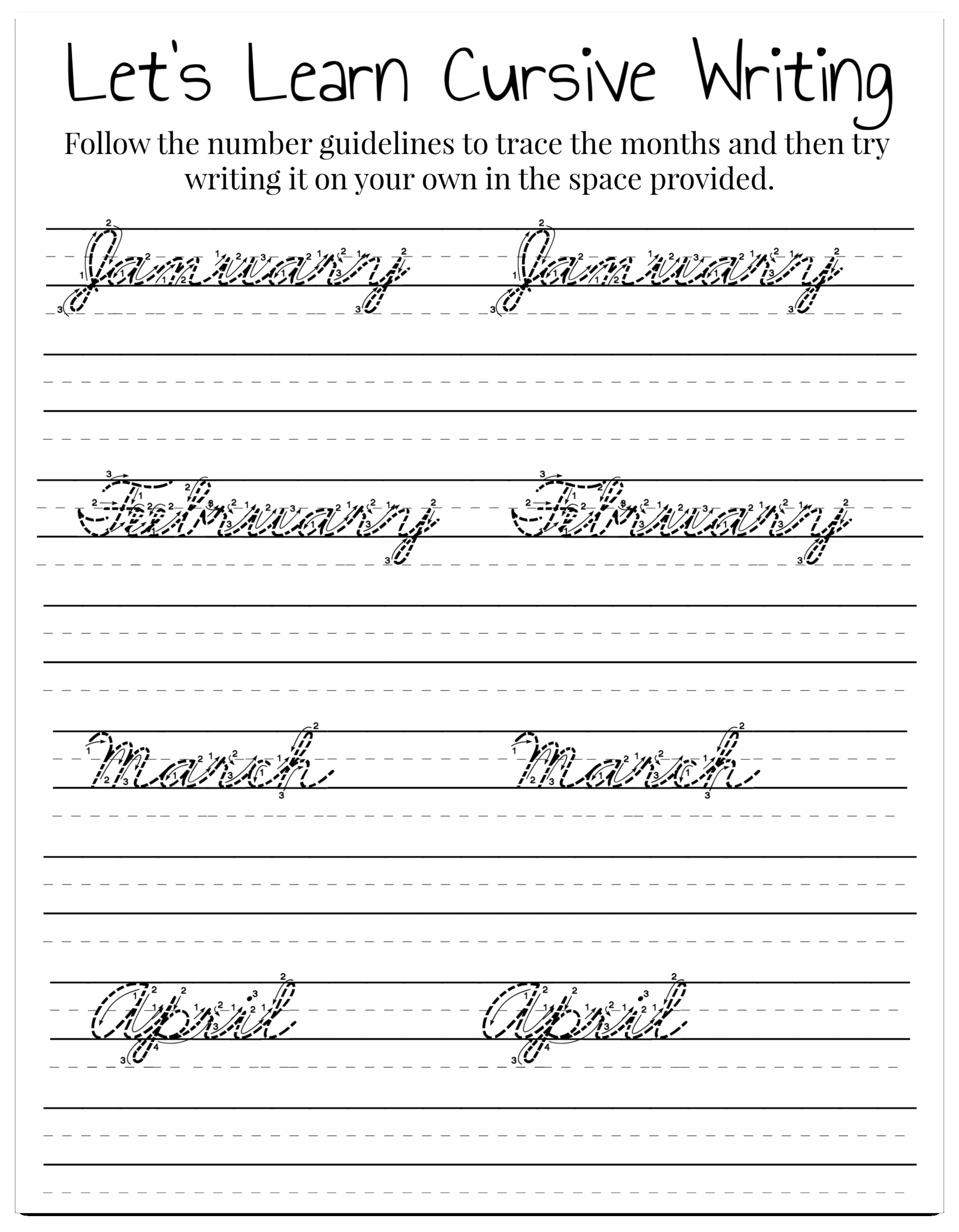 Free Printable Cursive Worksheets For Adults Printable Worksheets