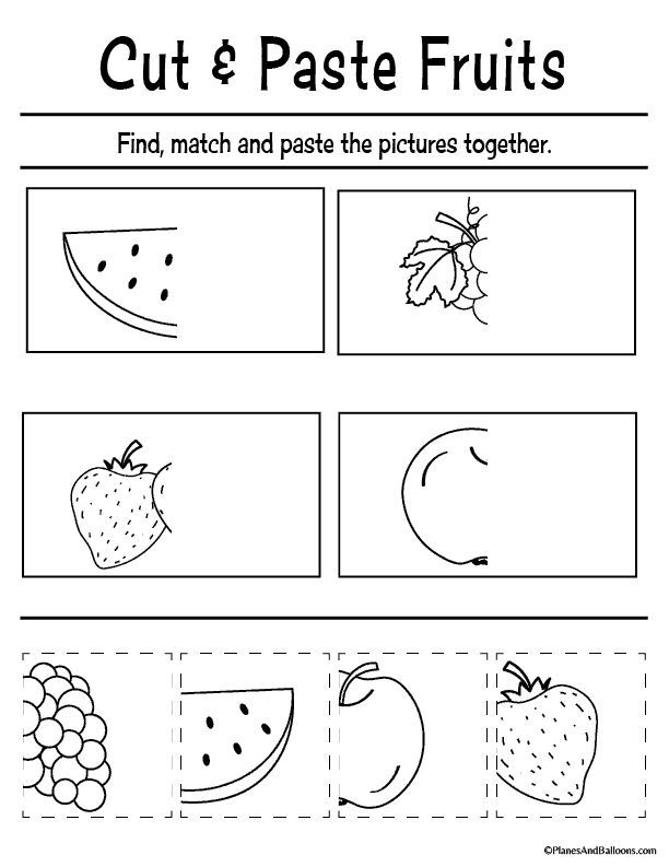 Free Printable Cut And Paste Worksheets For Preschool Artofit
