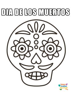 Free Printable Dia De Los Muertos Coloring Pages