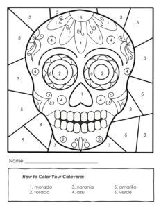 Free Printable Dia De Los Muertos Coloring Pages