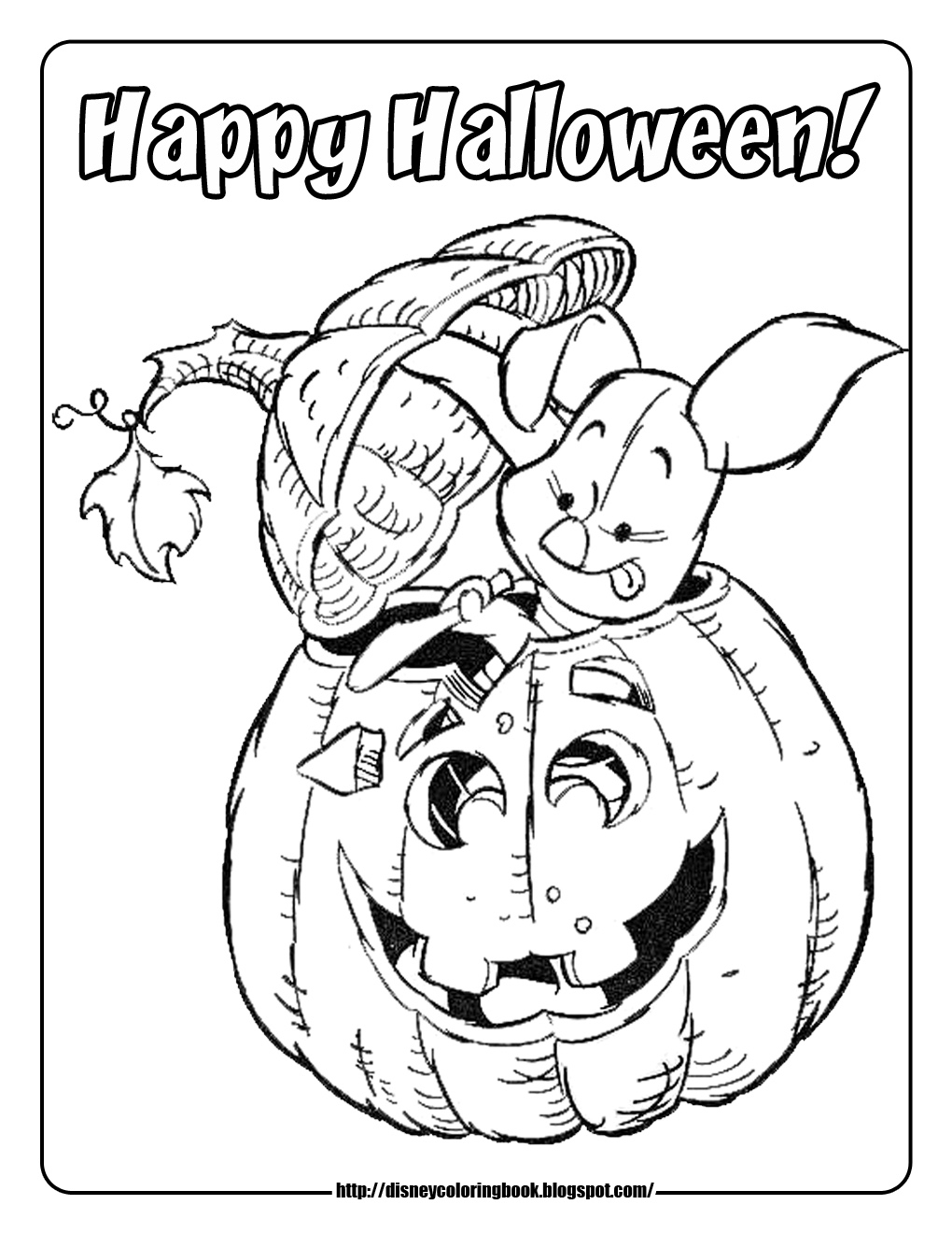 Free Printable Disney Halloween Coloring Pages