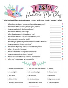 Free Printable Easter Games For Adults FREE Printable HQ