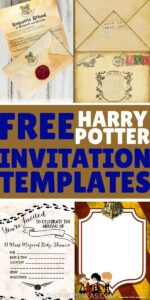 Free Printable Editable Harry Potter Birthday Invitations