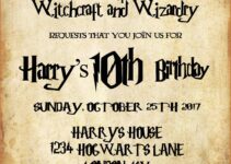 Harry Potter Birthday Invites Free Printable
