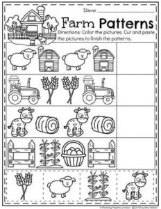 Free Printable Farm Worksheets For Preschoolers