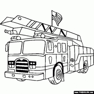 Free Printable Fire Truck Coloring Pages
