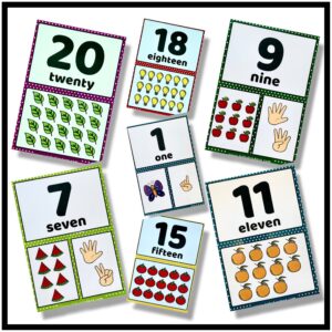 Free Printable Flashcards Numbers 1 20