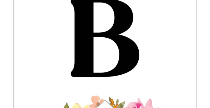 Free Large Printable Letters For Banners