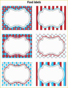 Free Printable Food Labels For Party