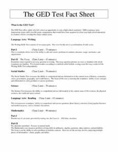 Free Printable Ged Practice Test Free Printable