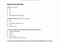 Ged Science Practice Test Free Printable