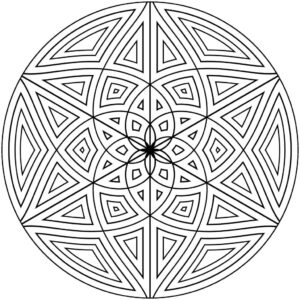 Free Printable Geometric Coloring Pages For Adults
