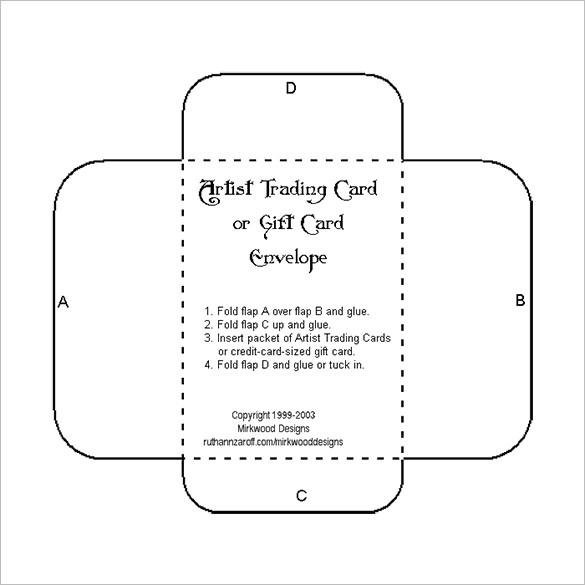 Free Printable Gift Card Sleeve Template