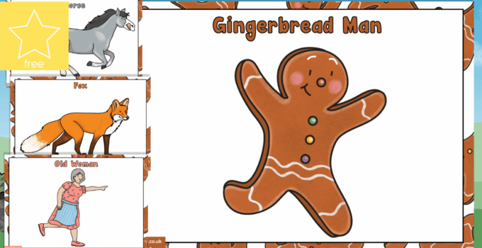 Free Printable Gingerbread Man Story Characters Printable